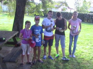 Lisa, Armand, Victor (1er), Enzo et Léa ont brillamment figuré
