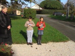 Chloé et Jordan ont participé à la cérémonie.